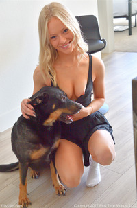 Doggy From Lusty Blond Teen