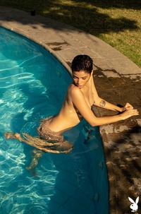 Naked Model Alejandra La Torre In The Pool