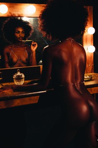 Naked Ebony Playmate Milan Dixon