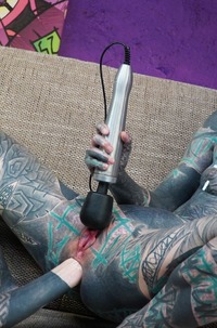 Kinky Tattooed Lesbians Fisting