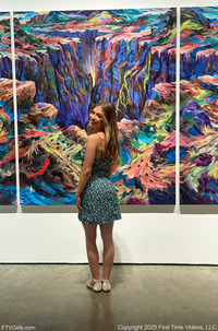 Cute Teen Summer Showing Tits In Public