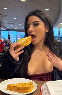 FTV Monica Toying In Library