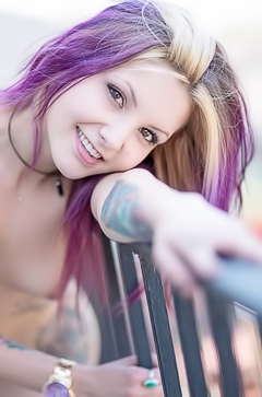 Circa - hot babe with purple hair