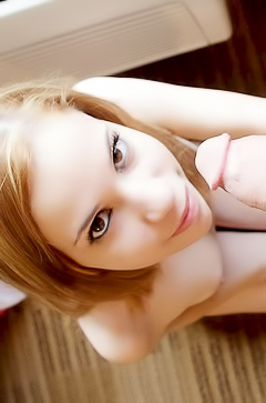 Mae Olsen - first time blowjob