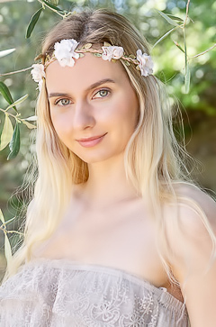 Emily Swan Reclines Under A Shady Tree