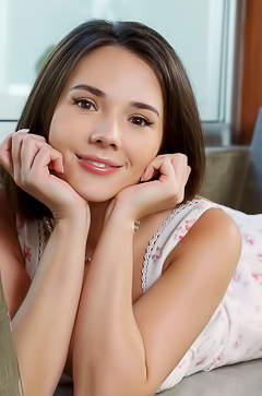 Eve Sweet Captivating Cutie Flips Up The Hem For A Sneak Peek At Her Curvaceous Booty