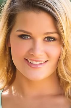 Abby Cross Licks Her Glossy Lips Under The Sun