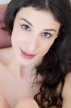 Luna Ortega Kneels By Chair As She Rips Her Sheer Bra Off